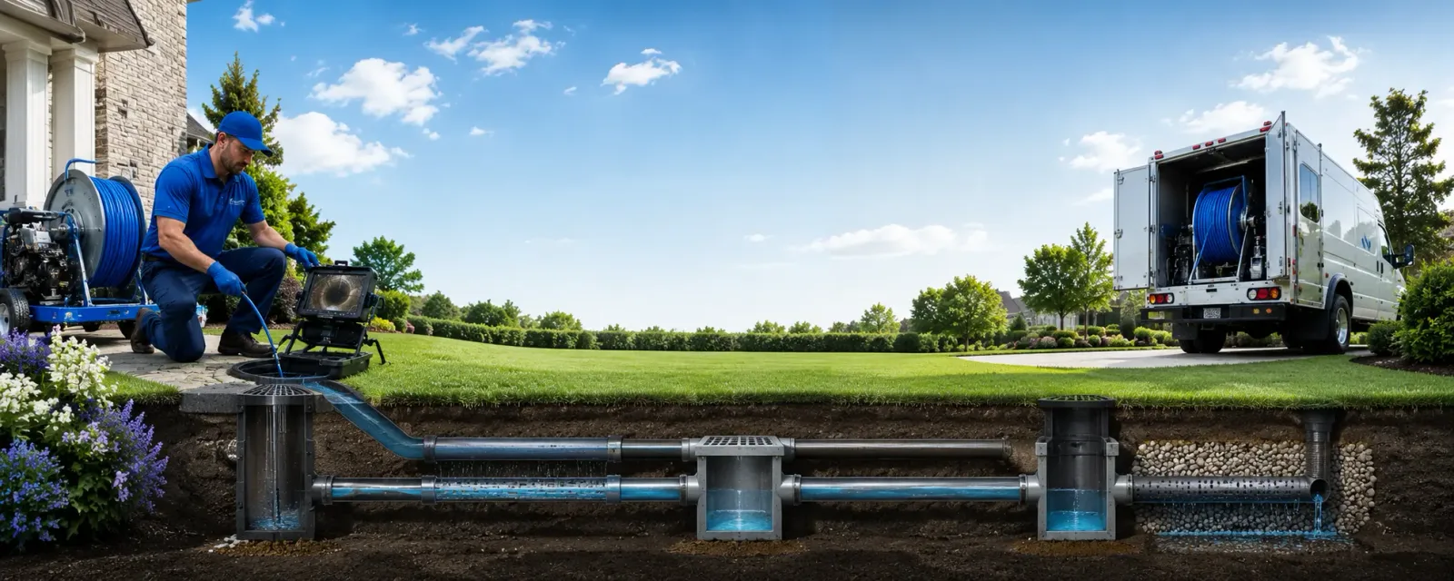 Outdoor drain cleaning information for Van Buren, AR